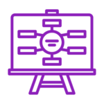 Develop course structure icon graphic