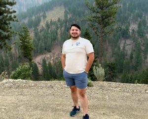 Mario Ortega hiking in Washington