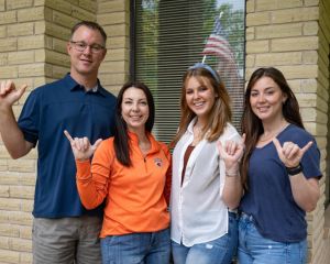 L-R: Aaron, Sallye, Gracie, and Christina Barnes